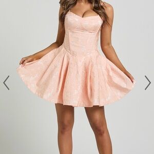 Elegant Peach Dress